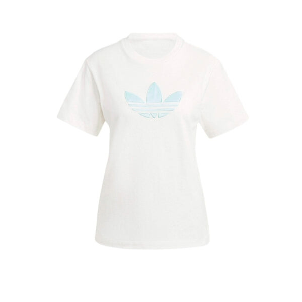 

Футболка с монограммой и трилистником Adidas, белый
