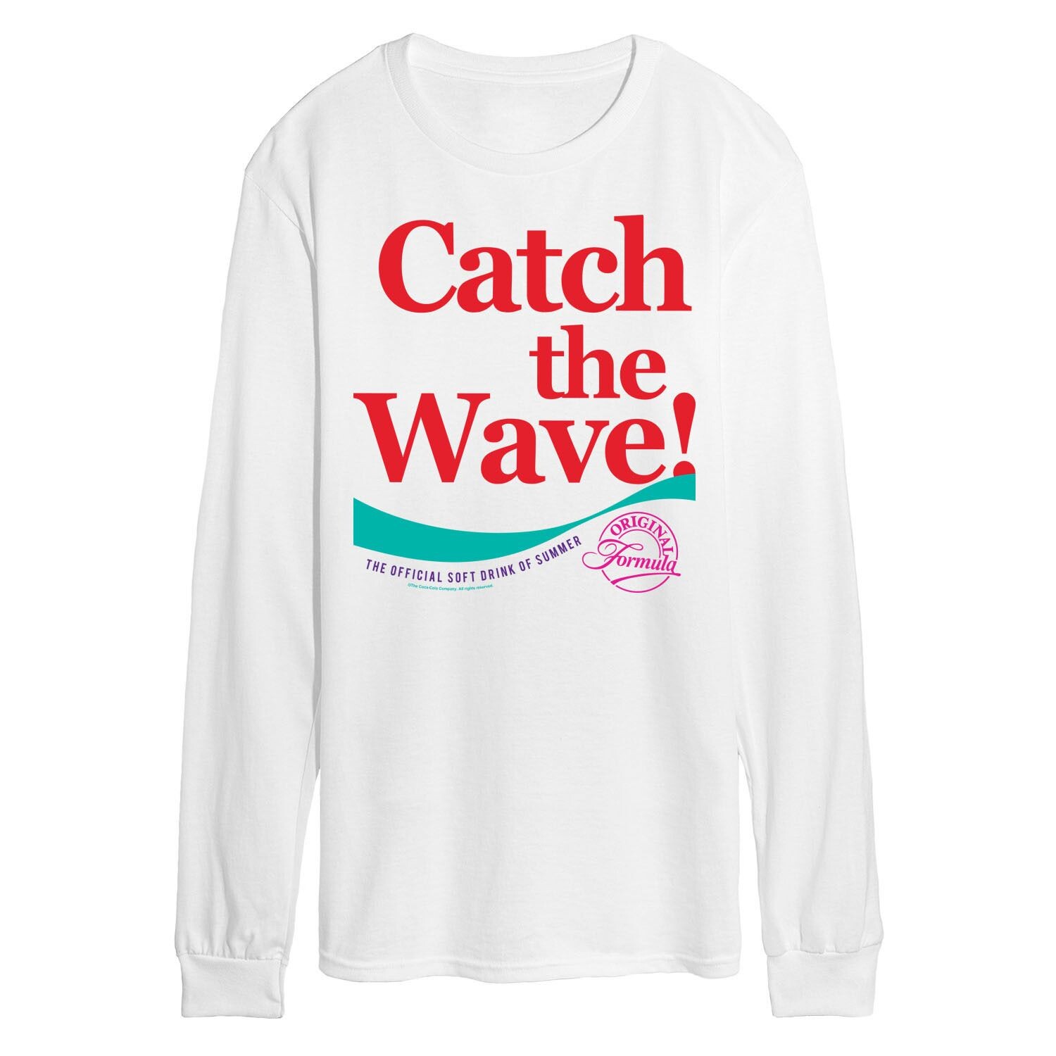 

Мужская футболка с длинными рукавами и рисунком CocaCola Catch The Wave с лицензией персонажей Licensed Character