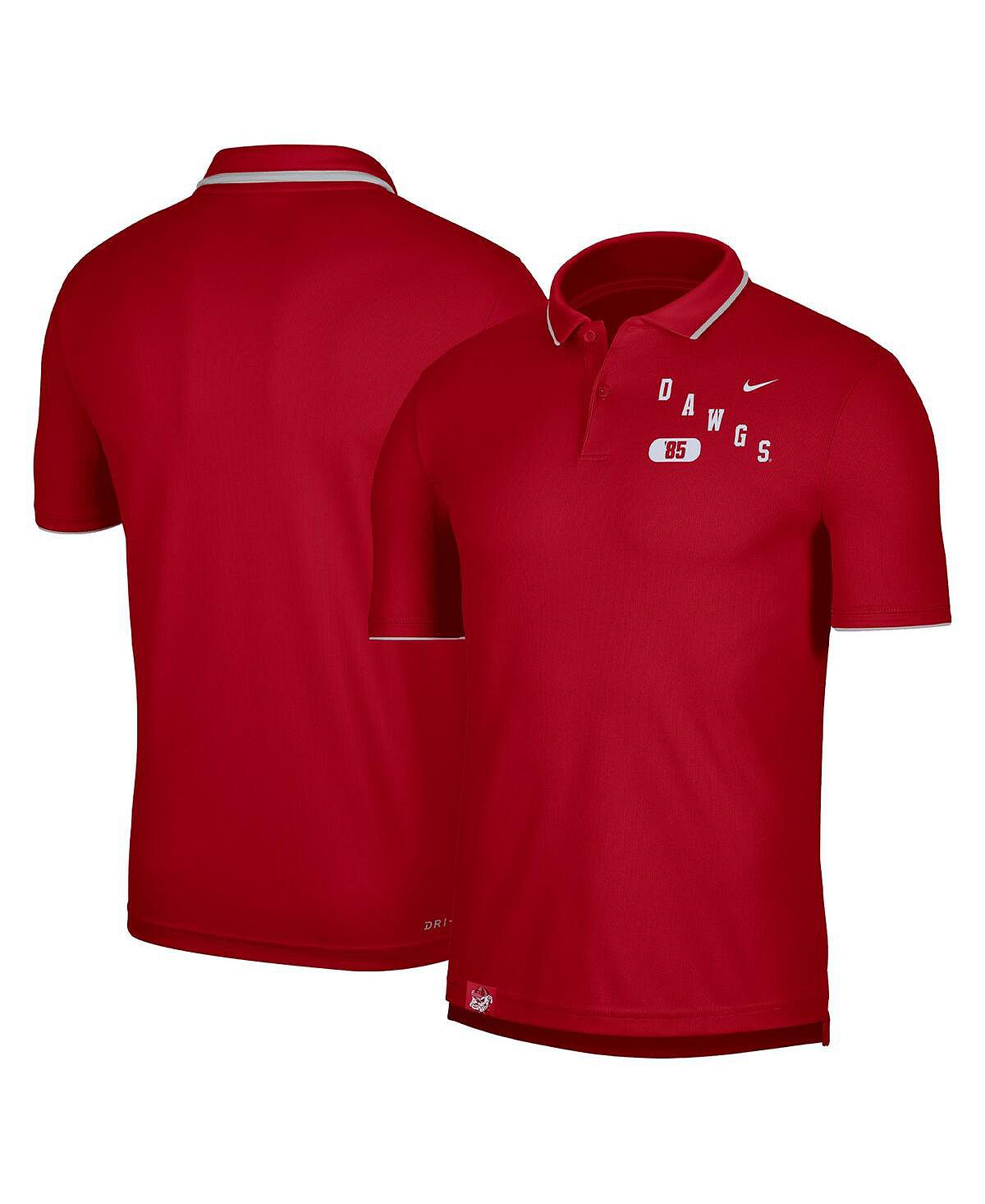 Мужская красная рубашка-поло Georgia Bulldogs Wordmark Performance Nike