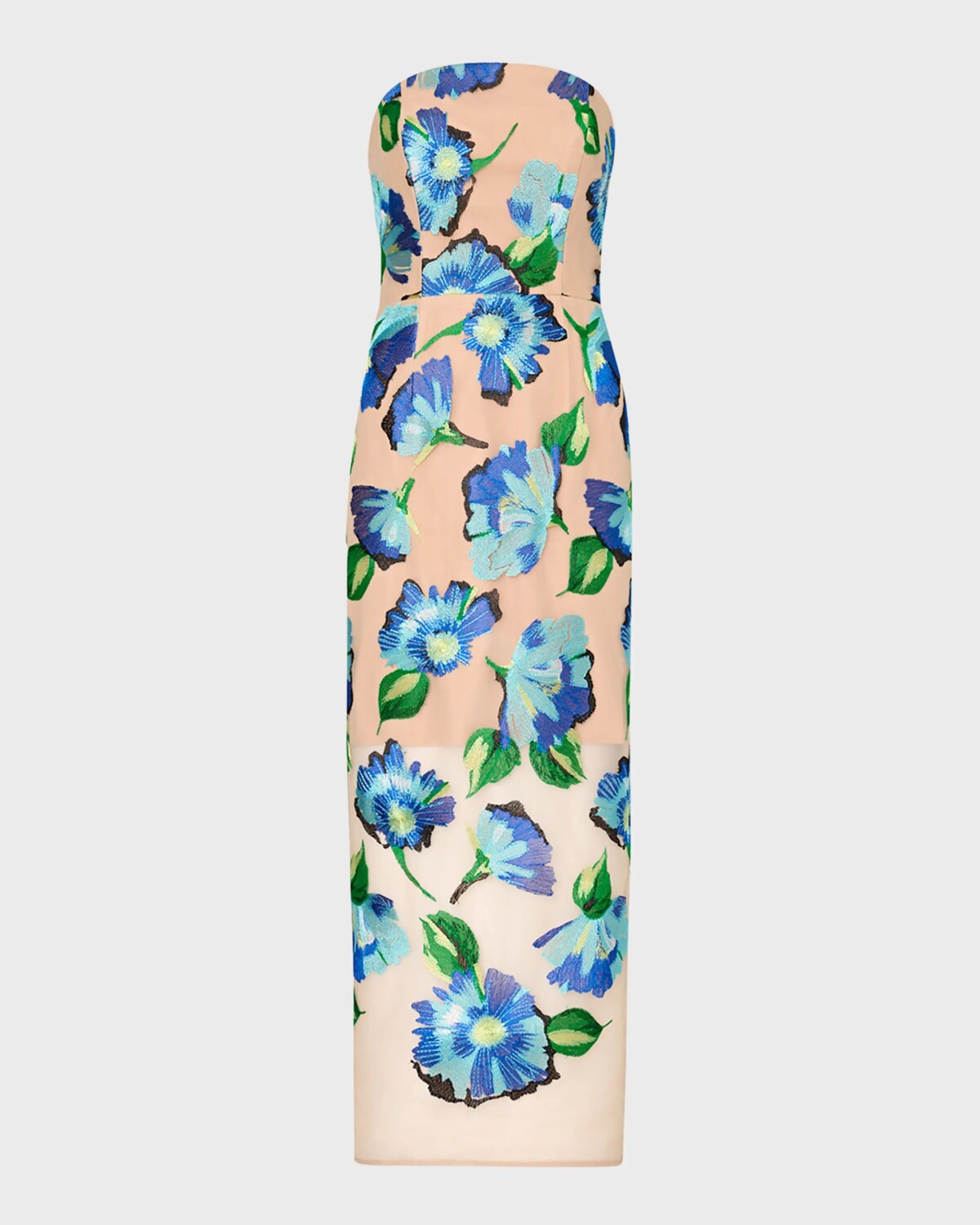 

Платье миди с вышивкой Pictorial Poppy Milly, цвет Turquoise Multi