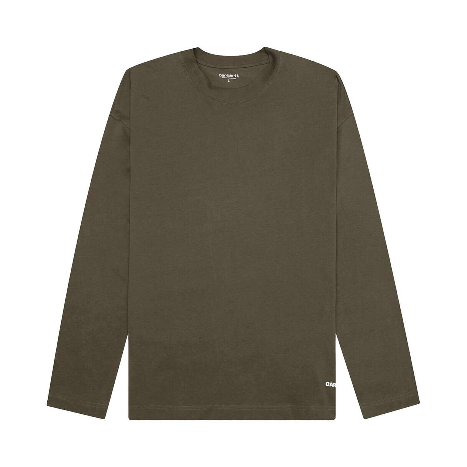 

Футболка с длинными рукавами Carhartt WIP Link Script, цвет Крапива/белый
