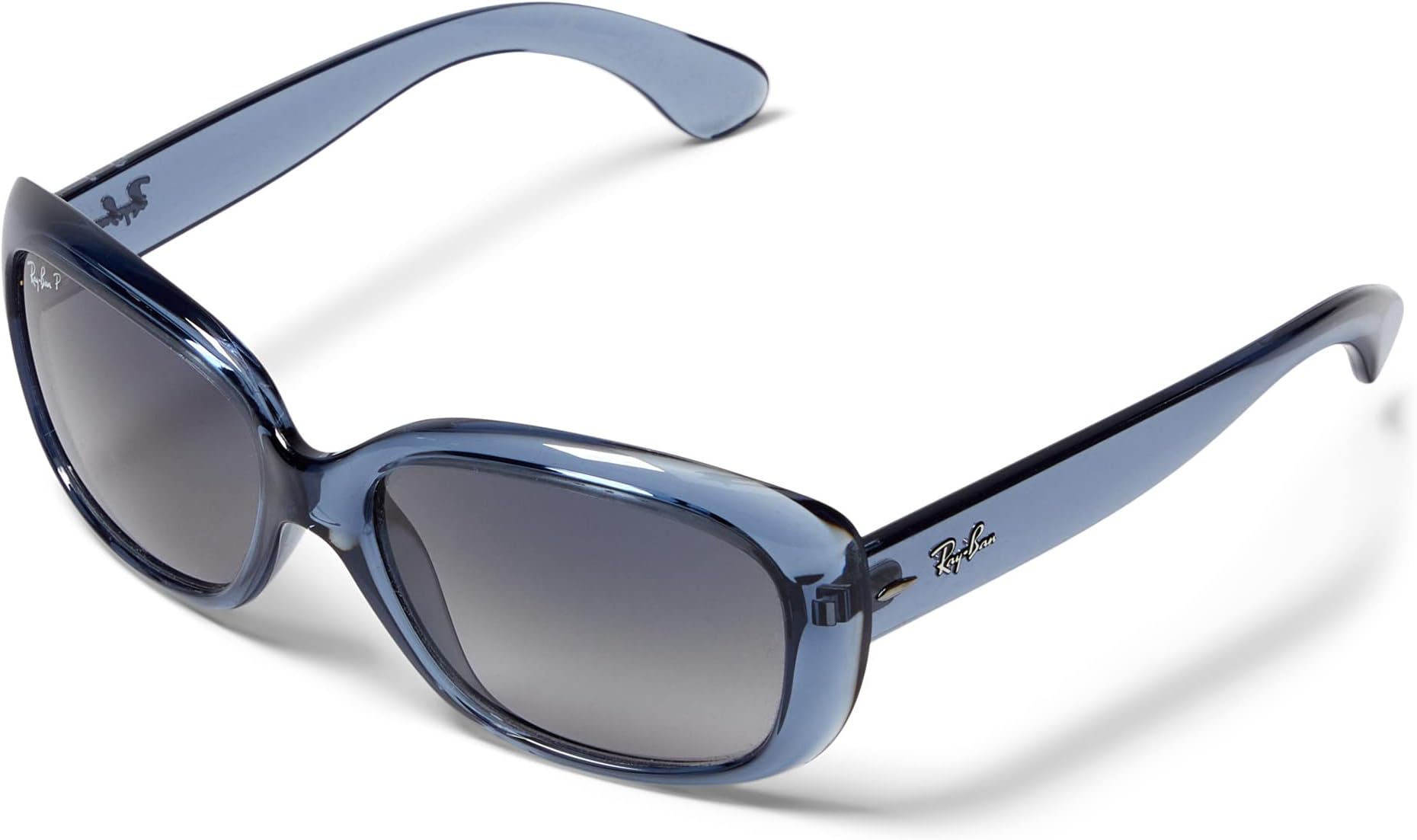 цена Солнцезащитные очки 58 mm 0RB4101 Jackie Ohh Ray-Ban, цвет Transparent Blue/Blue Gradient Polarized