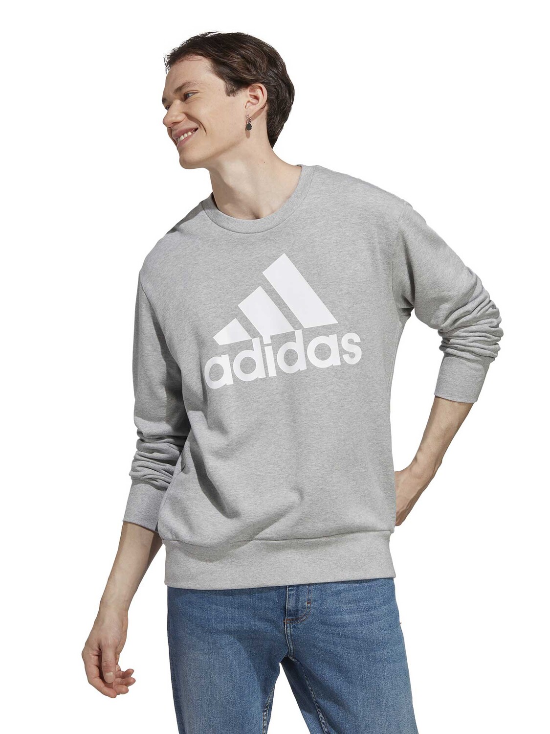 

Блуза Adidas Sportswear Essentials French Terry Big Logo, серый