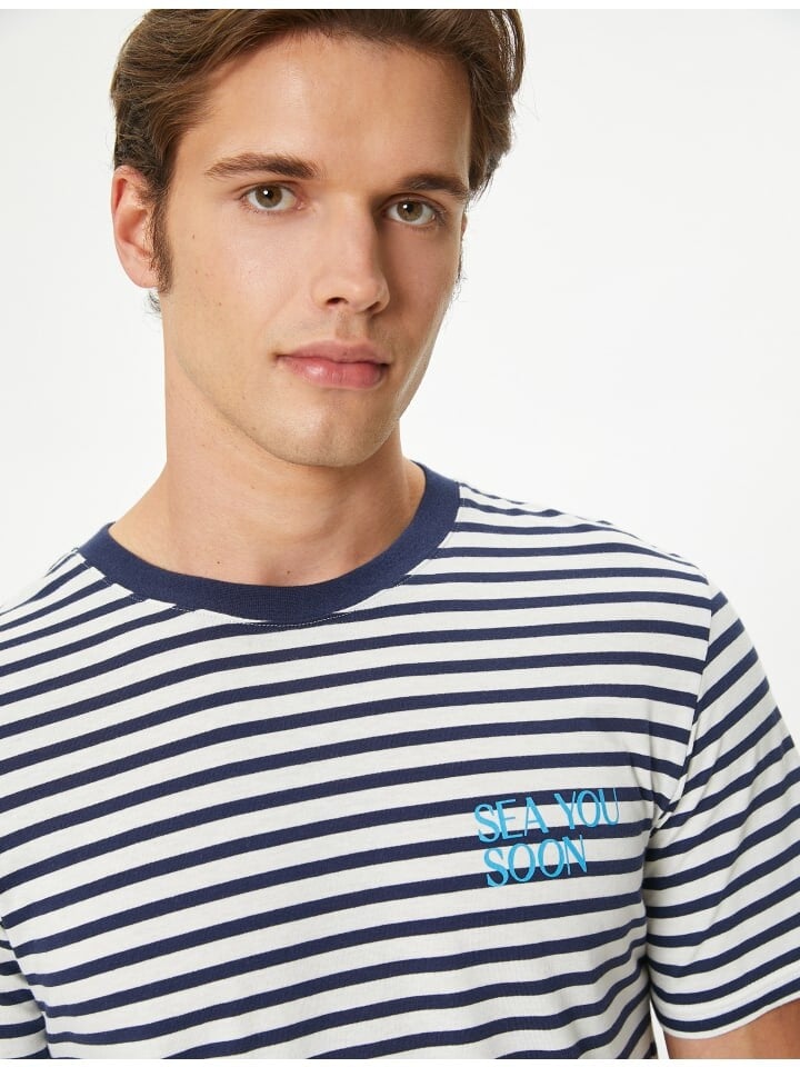 

Футболка KOTON T shirt, цвет marineblau gestreift