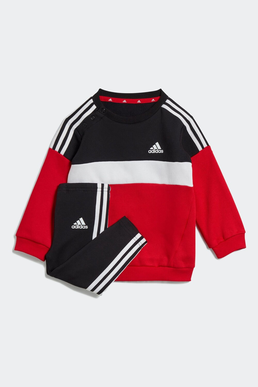 

Детский комплект Tiberio с тремя полосками и леггинсами с цветными блоками adidas, черный