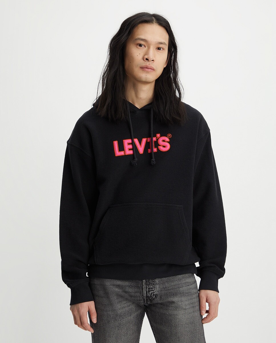 

Мужская толстовка с капюшоном Levi's, черный