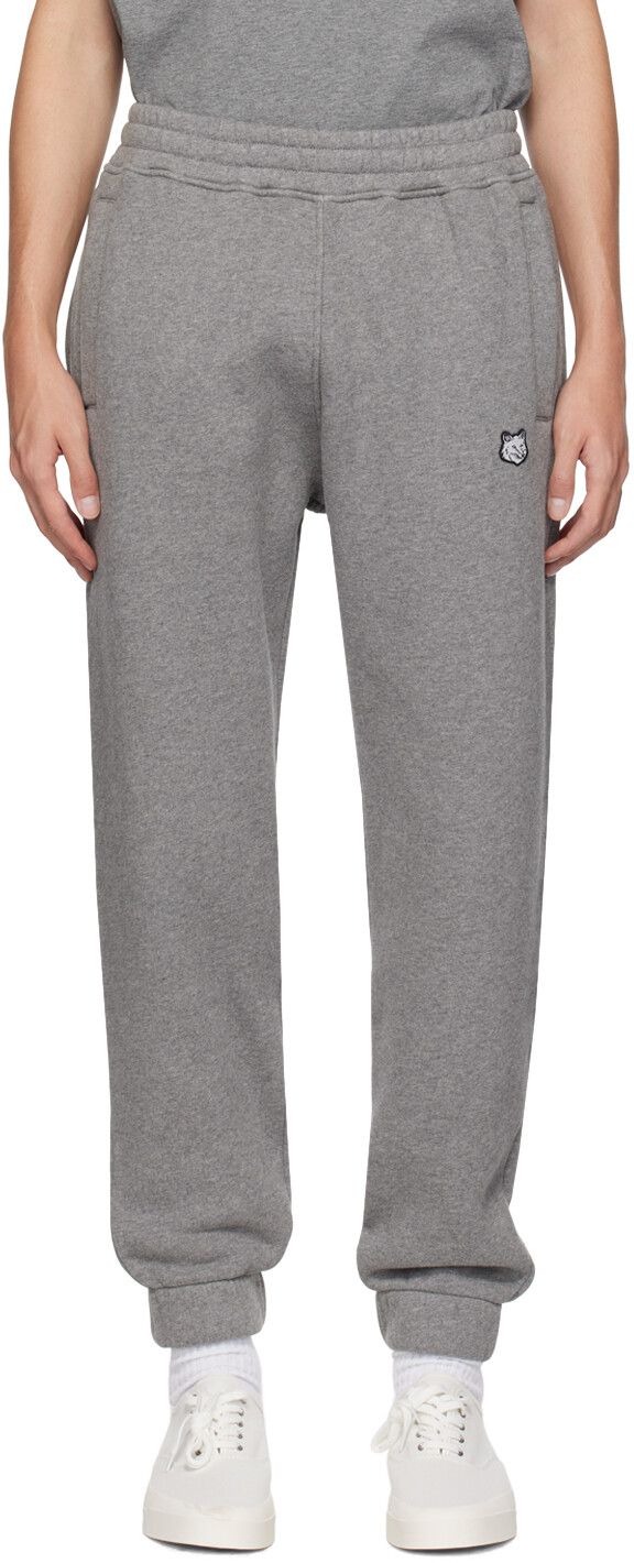 

Серые домашние брюки Bold Fox Head Maison Kitsune, Серый
