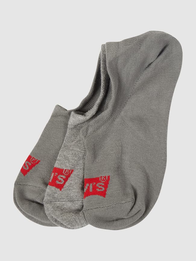 Носки с этикеткой, в упаковке 3 шт., модель «BATWING LOGO» Levi's, серый носки кроссовки с логотипом в упаковке 2 шт модель logo hugo белый