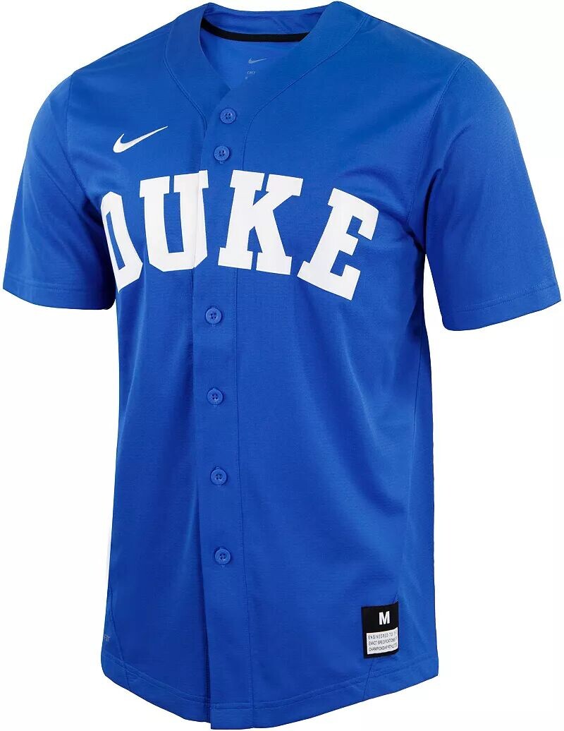 

Мужская бейсбольная майка на пуговицах Nike Duke Blue Devils Duke Blue с полной пуговицей