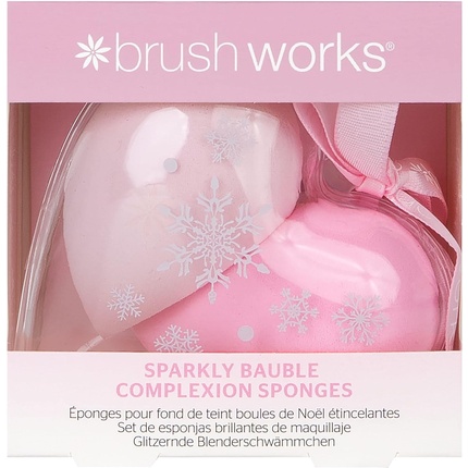 Спонжи для лица Brushworks Sparkly Bauble – упаковка из 2 шт.