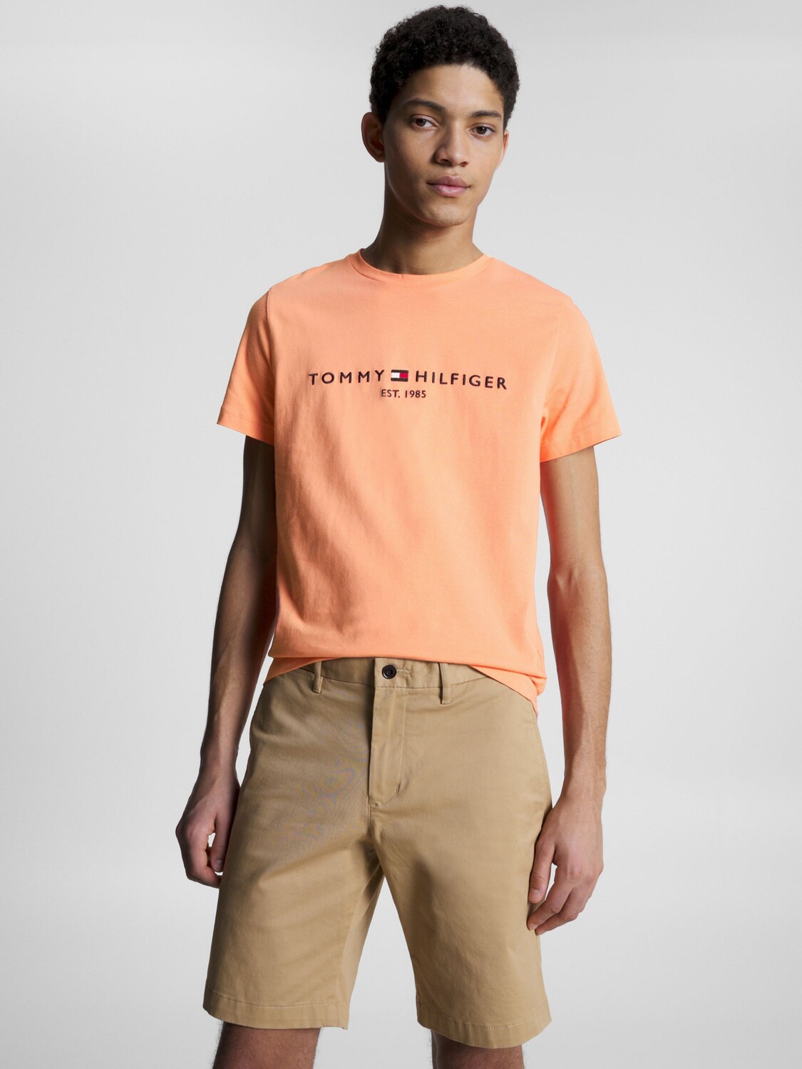 

Tommy Hilfiger Футболка с логотипом Tommy, цвет Peach Dusk