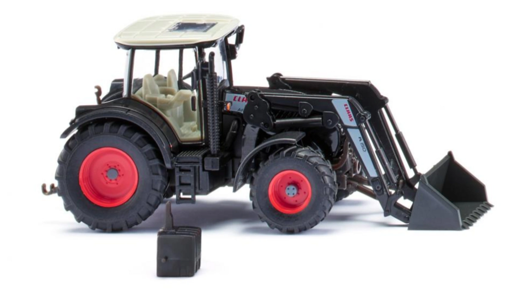 трактор claas axion 950 c погрузчиком Wiking 1:87 Claas Arion 640 с фронтальным погрузчиком 150 черный