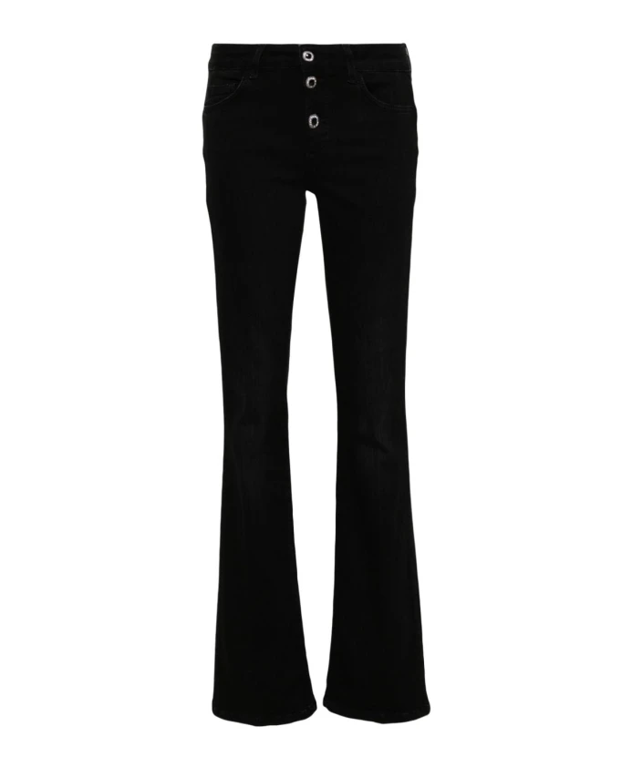 

Джинсы Bootcut с кристаллами Liu Jo, черный