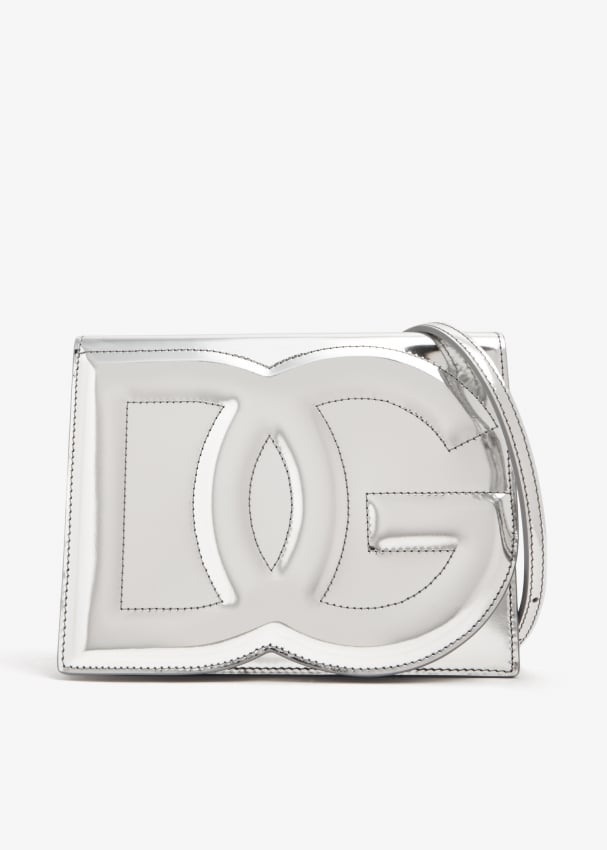 Сумка через плечо Dolce&Gabbana DG Logo, серебряный