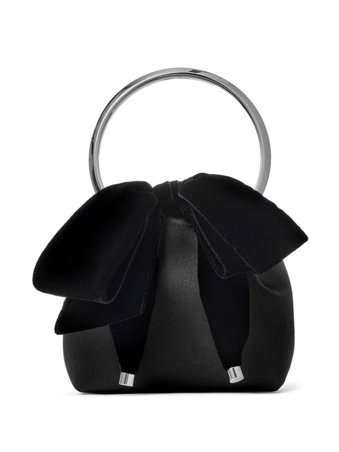 

Jimmy Choo атласная сумка Bon Bon с бантом, черный