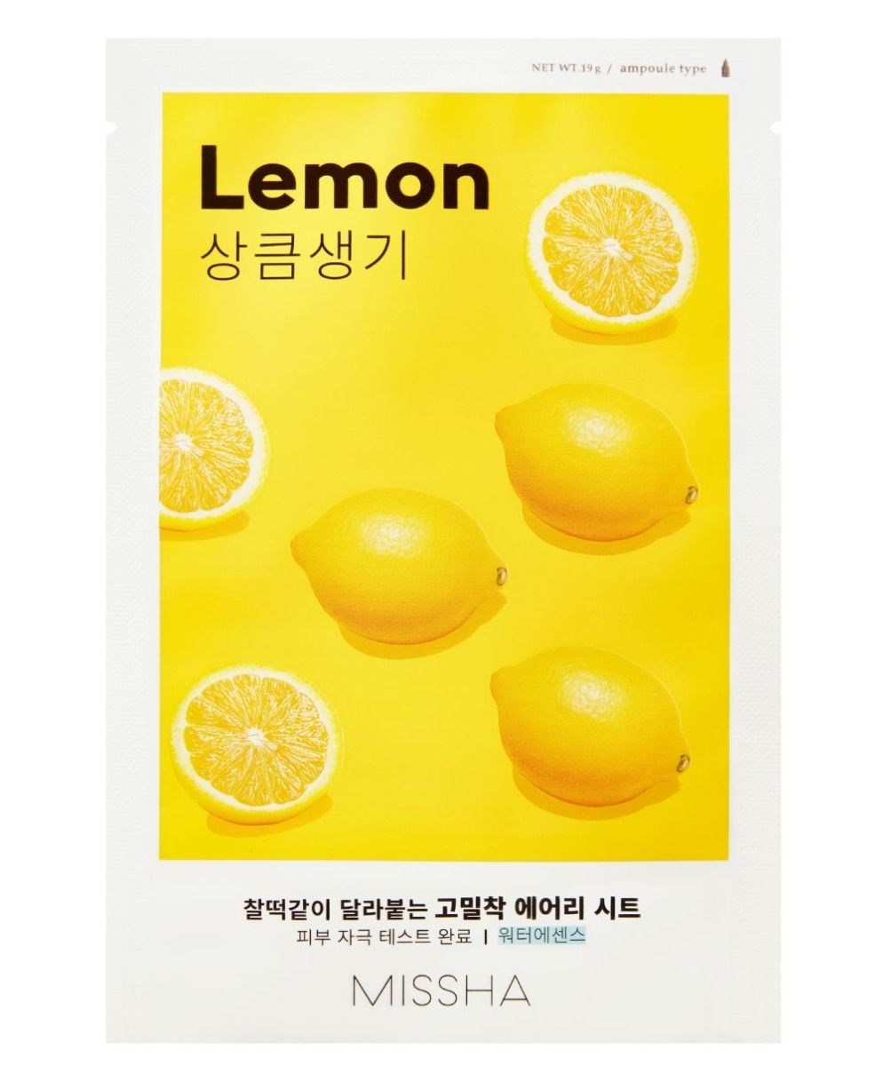 Маска для лица на ткани Missha Airy Fit Lemon, 19 g