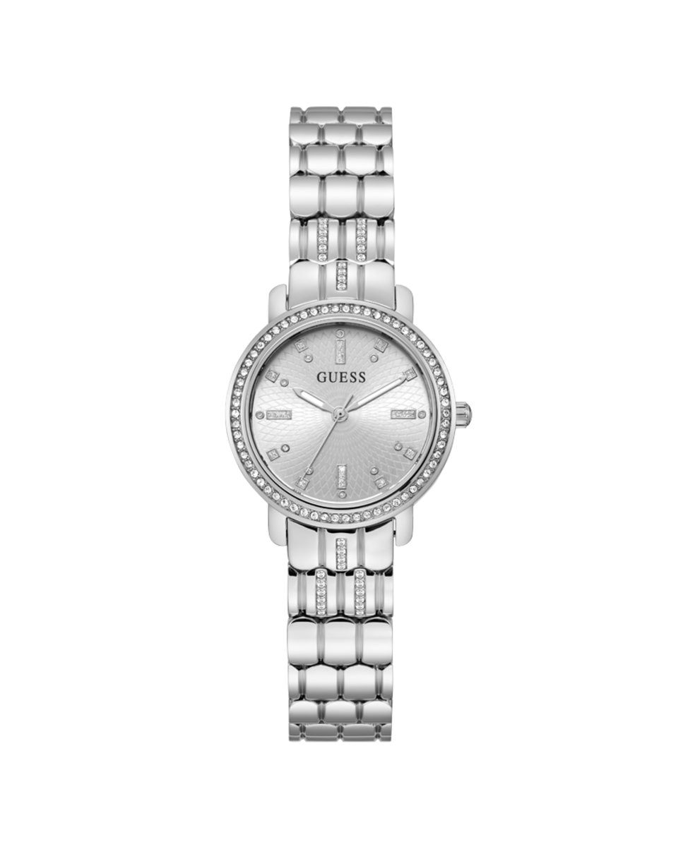 Женские часы Hayley GW0612L1 со стальным и серебряным ремешком Guess, серебро