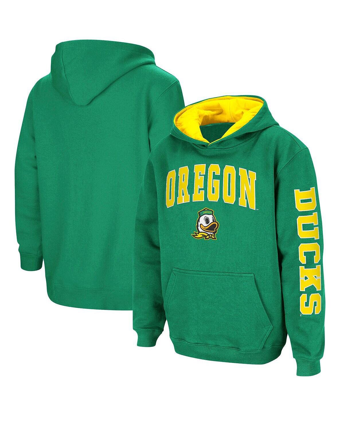 

Зеленый пуловер с капюшоном Big Boys Oregon Ducks 2-Hit Team Colosseum