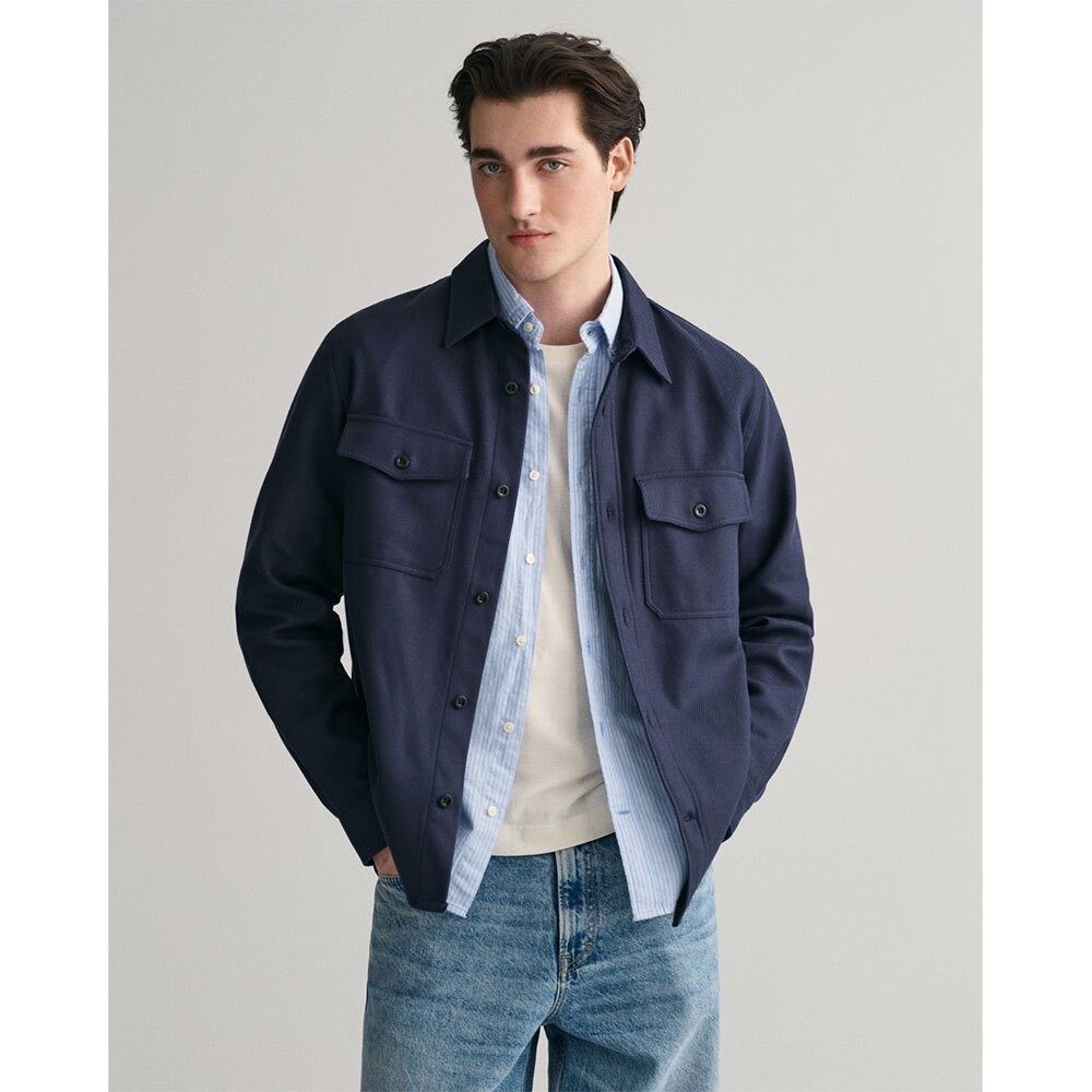 

Рубашка Gant Heavy Twill, синий