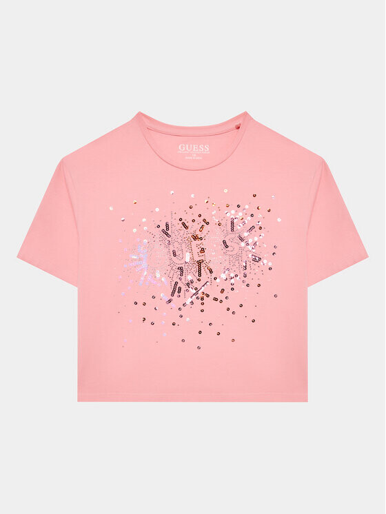 

Футболка свободного покроя Guess, розовый