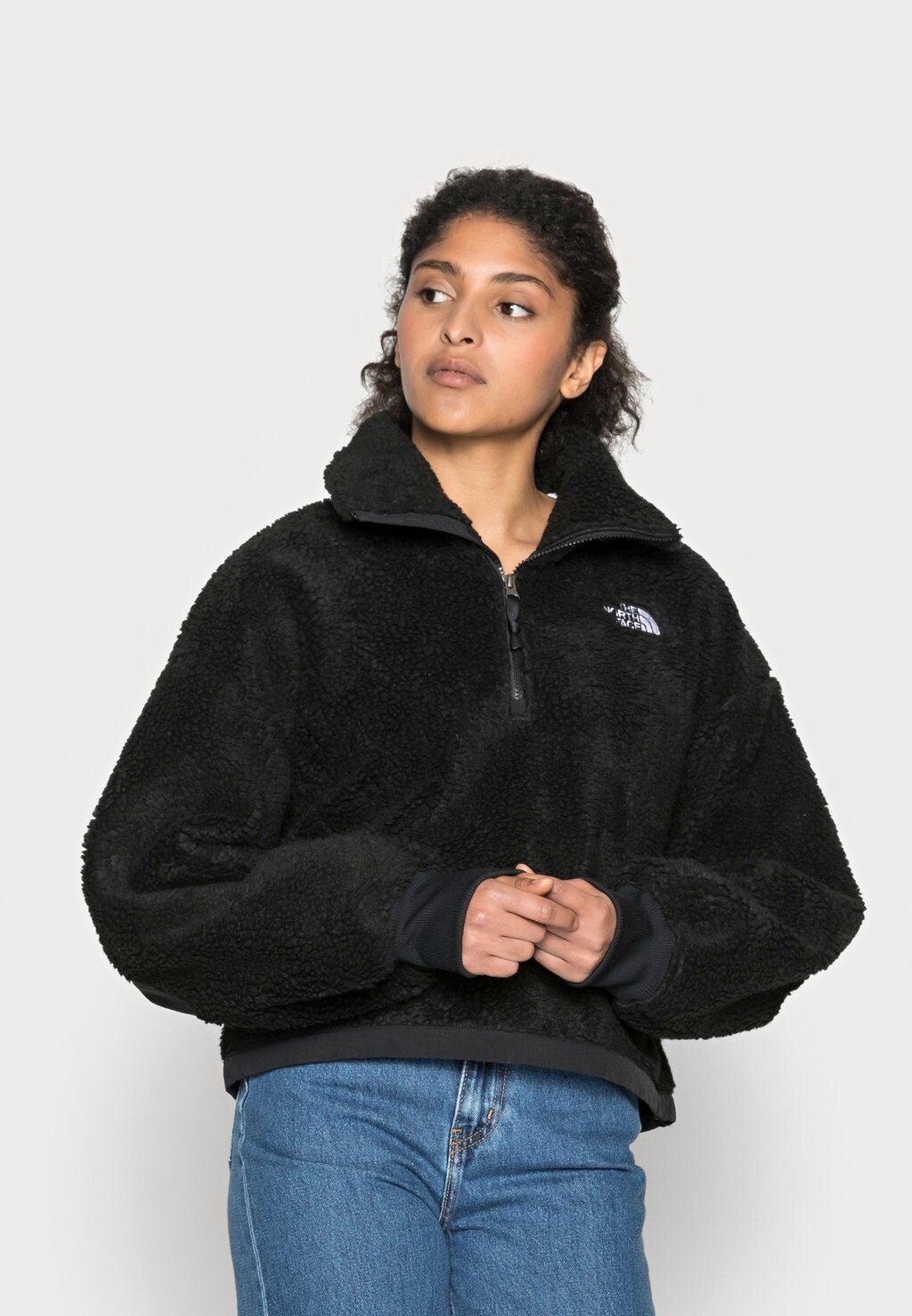 

Флисовая куртка The North Face PLATTE HIGH 1/4 ZIP, черный