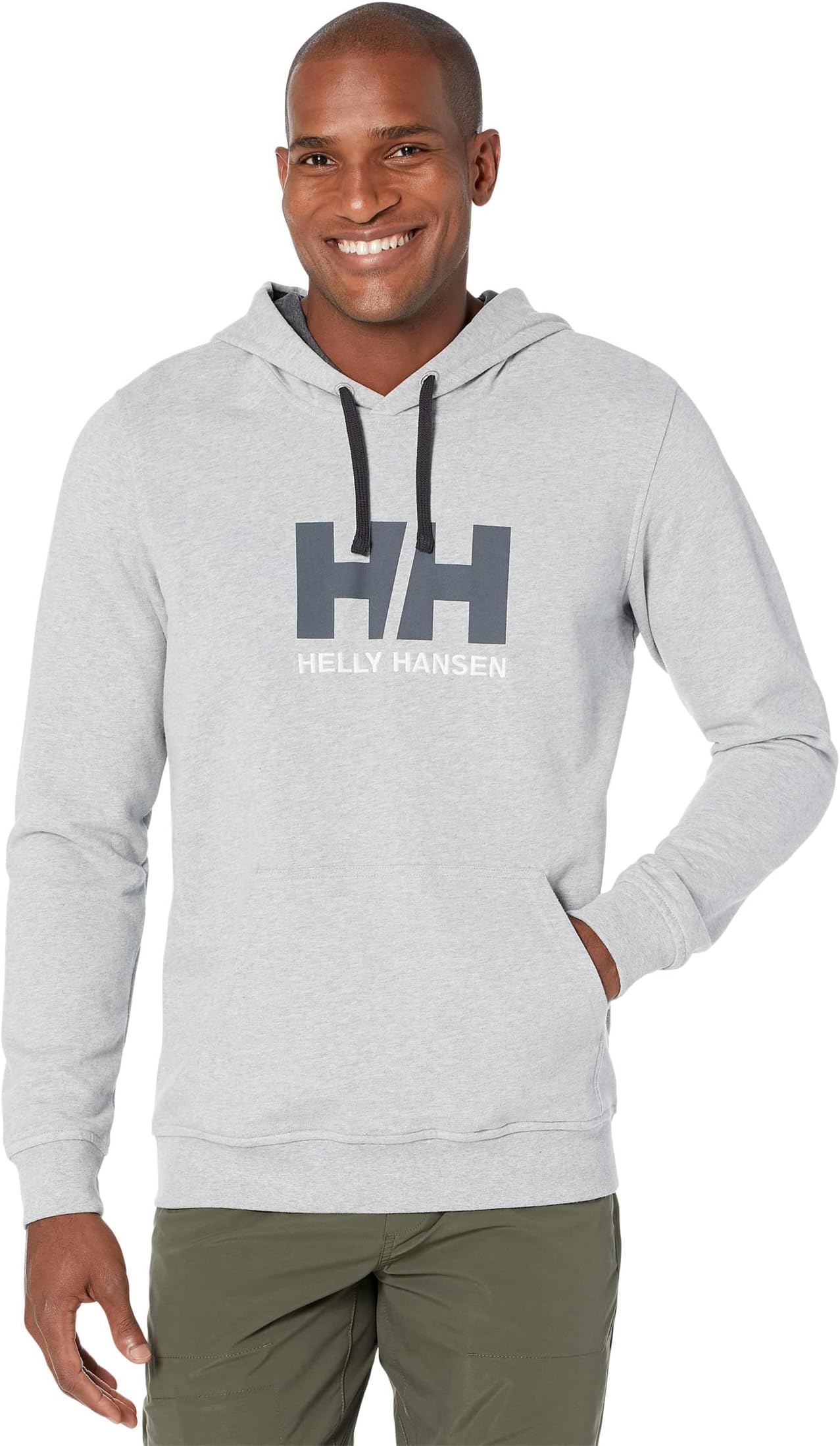 Толстовка с логотипом HH Helly Hansen, цвет Grey Melange – заказать из-за  рубежа в «CDEK.Shopping»