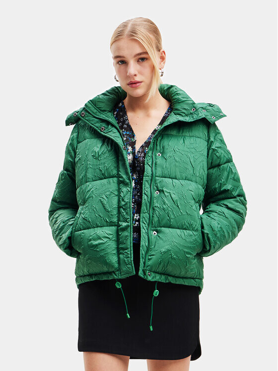 

Пуховик стандартного кроя Desigual, зеленый