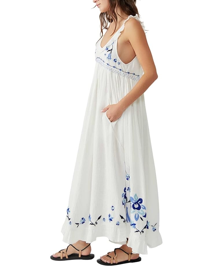 

Платье Free People Magda Dress, цвет Ivory Indigo
