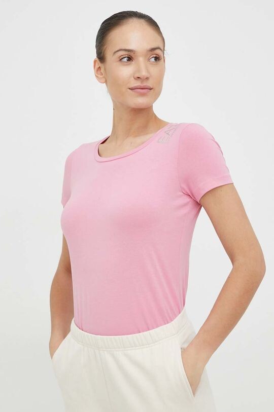 

Футболка EA7 Emporio Armani, розовый