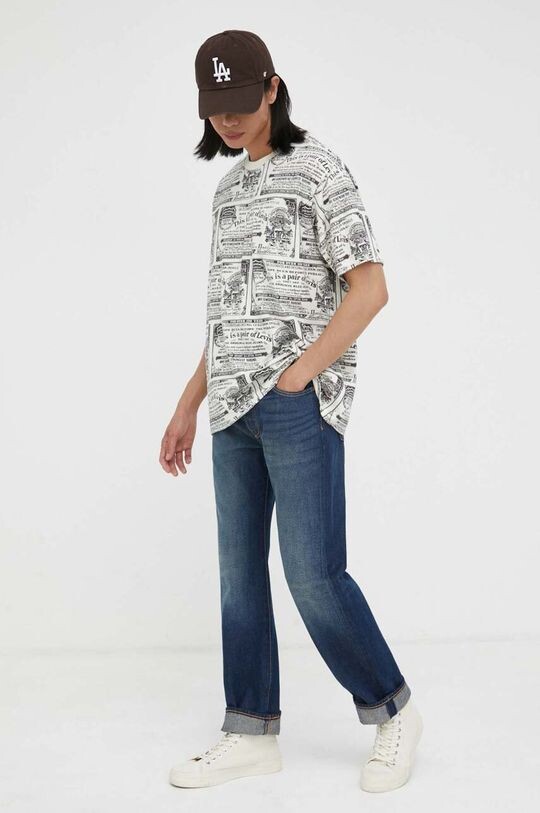 

Хлопковая футболка Levi's, бежевый