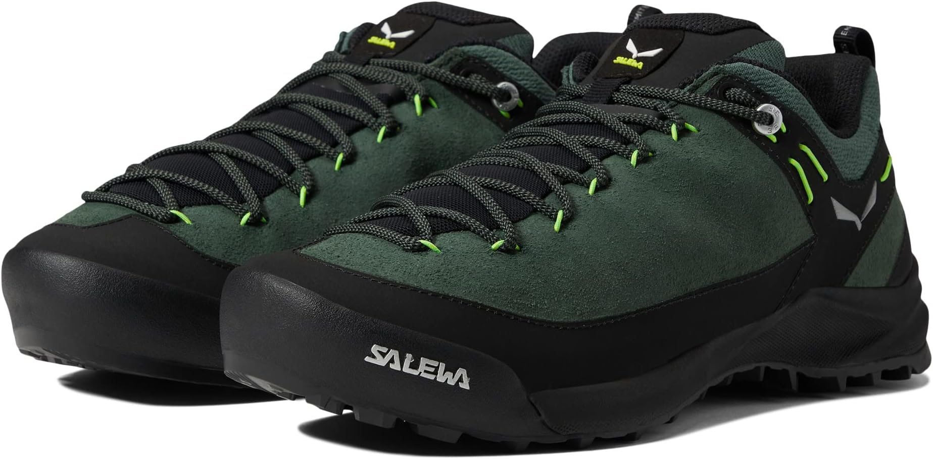 Походная обувь Wildfire Leather SALEWA, цвет Raw Green/Black