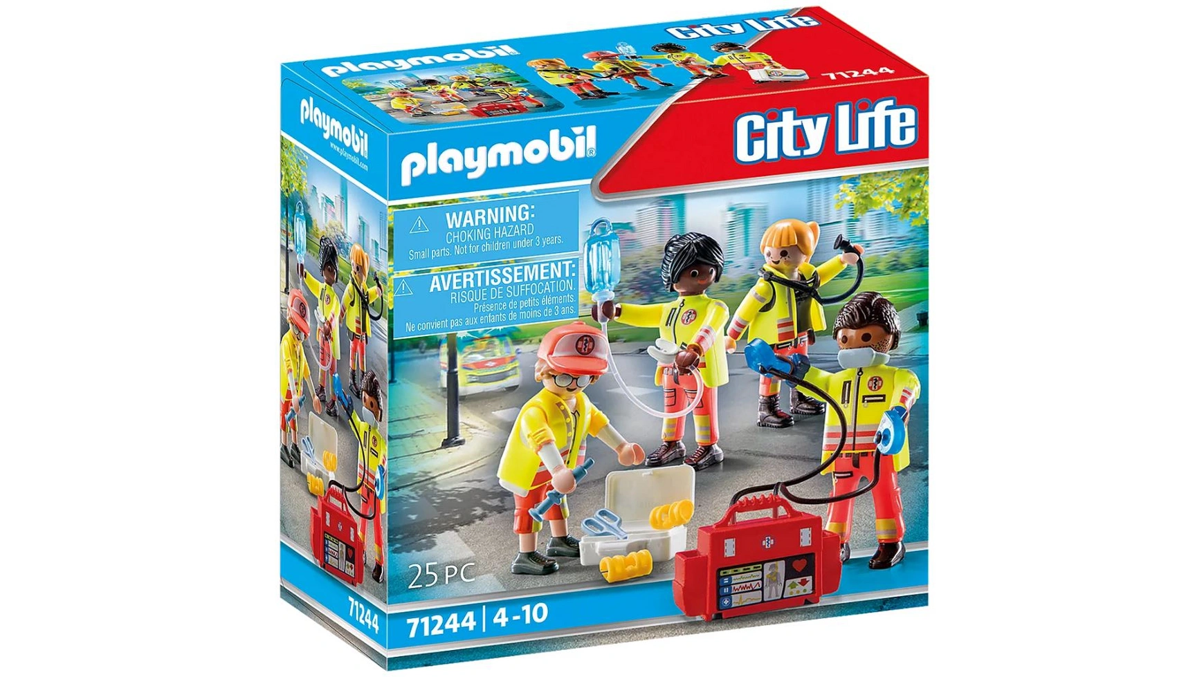 конструктор playmobil спасательная служба 70141 спасатели с собакой Городская жизнь спасательная команда Playmobil