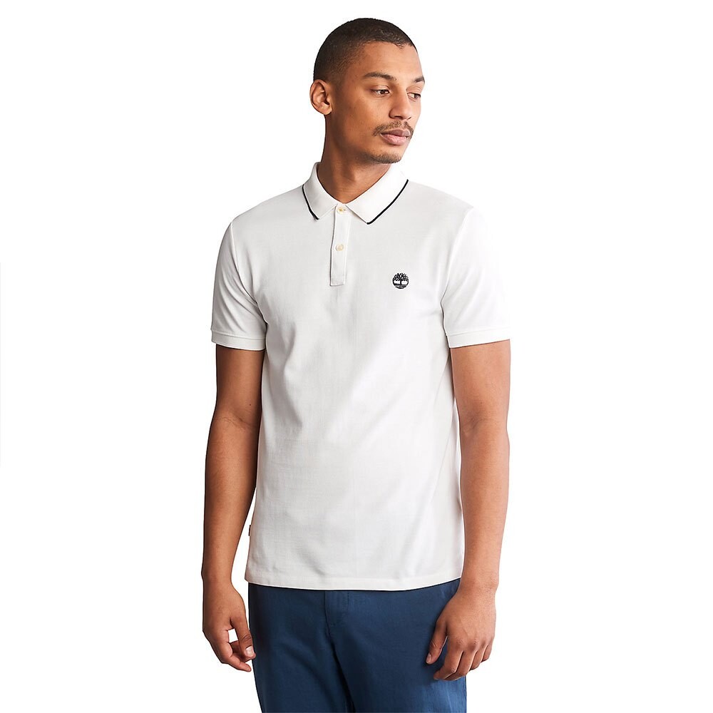 

Поло Timberland Millers River Collar Print, белый