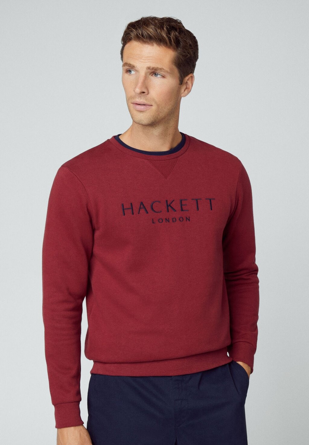 

Толстовка с капюшоном Hackett London, светло-красный