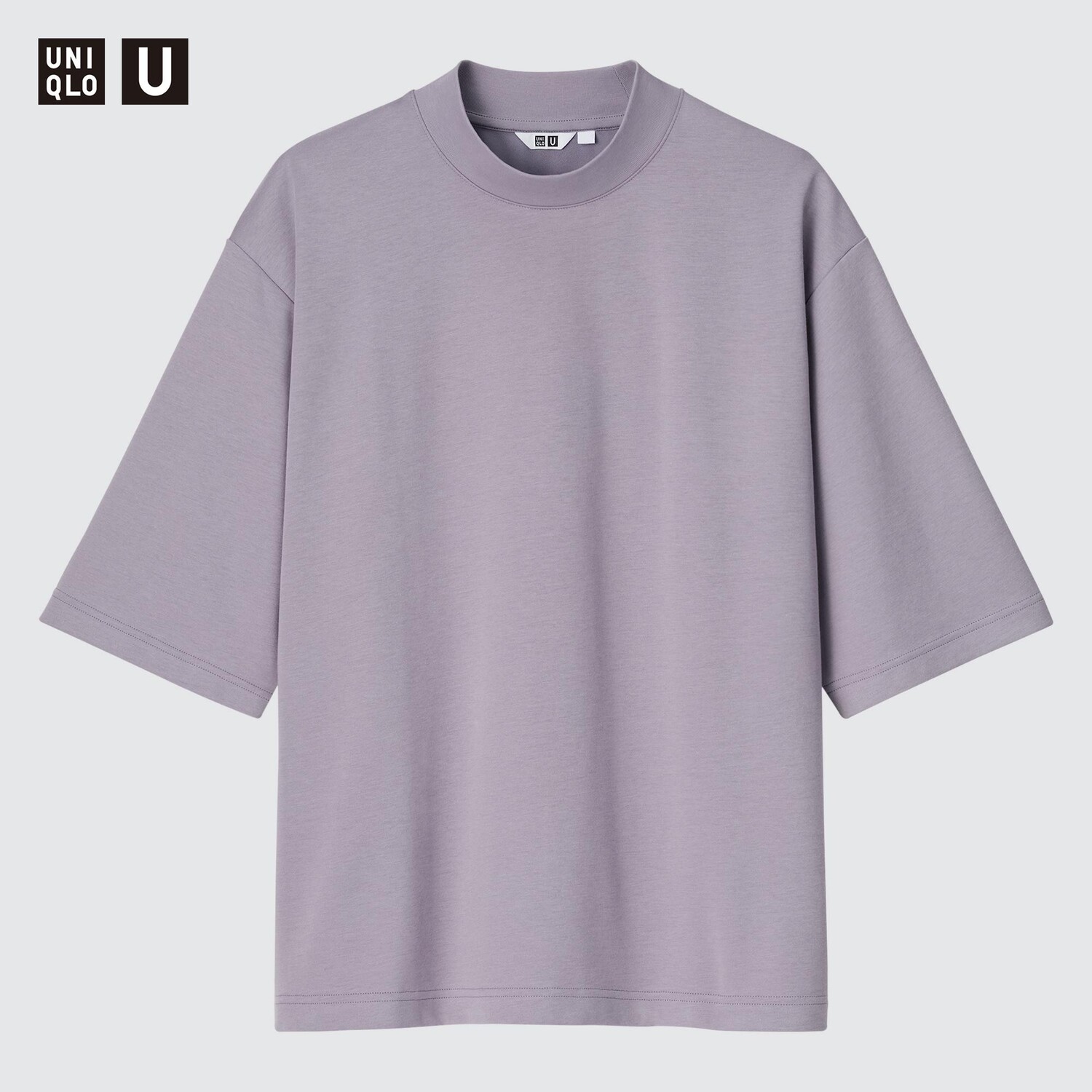 

Футболка оверсайз Uniqlo AIRism хлопковая, фиолетовый