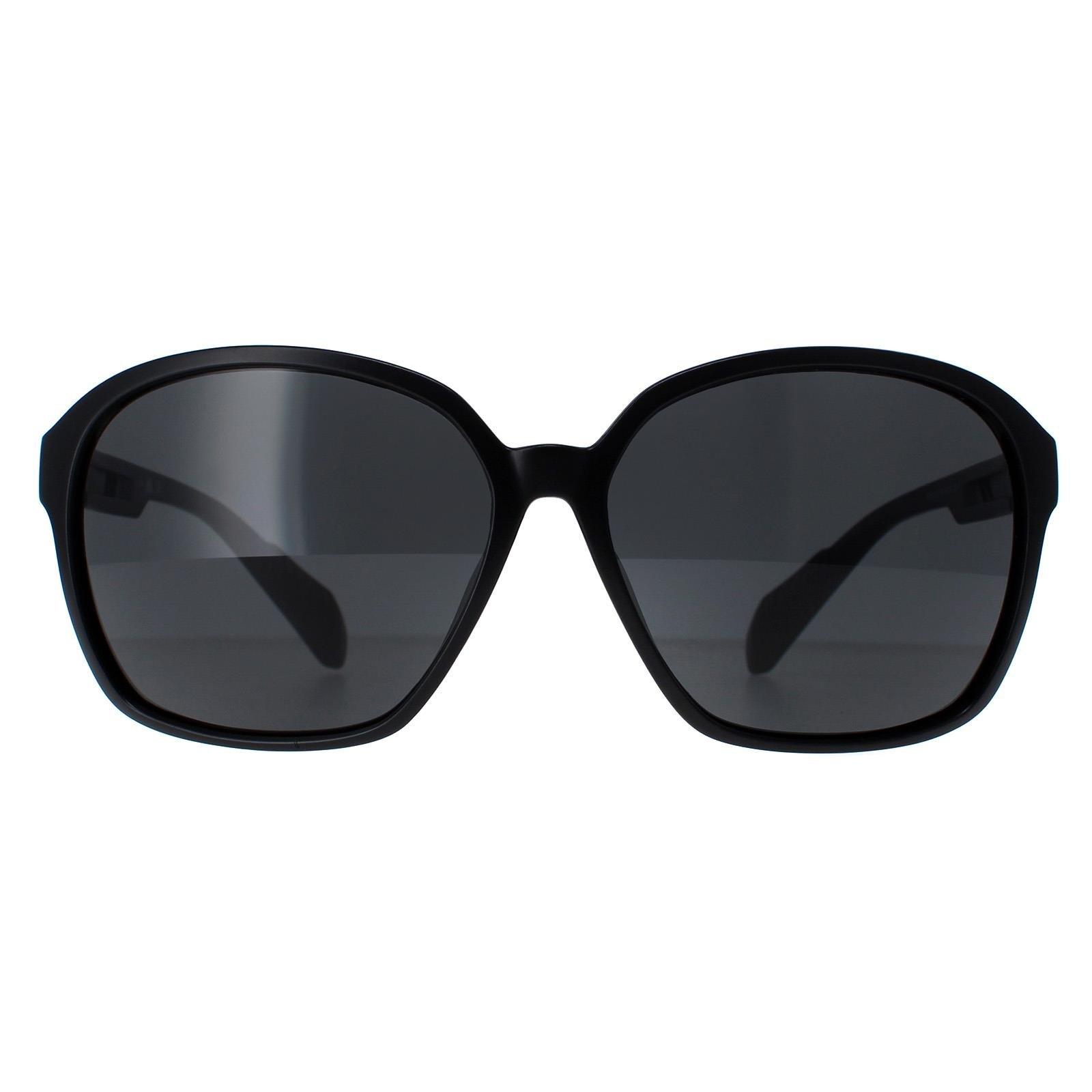 солнцезащитные очки howard leight овальные оправа пластик красный Овал Блестящий Черный Контрастный Серый SP0013 Adidas, черный