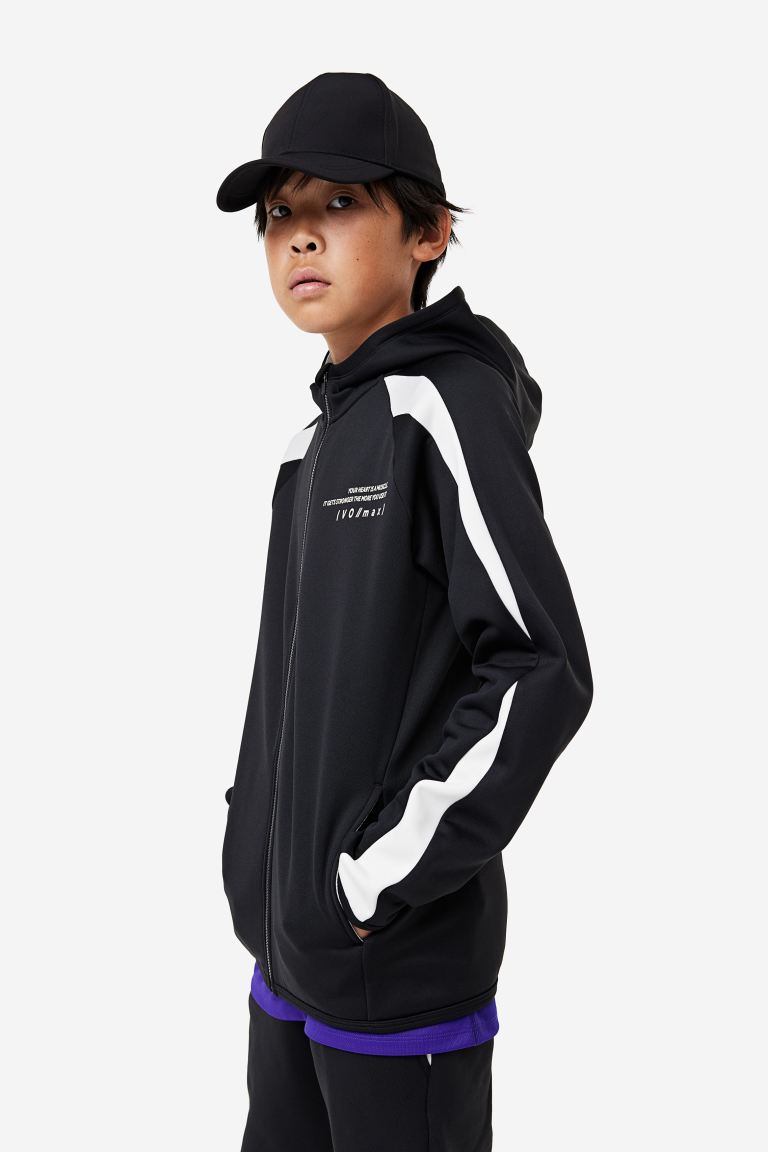 Спортивная куртка с капюшоном H&M толстовка artem krivda оверсайз средней длины трикотажная карманы капюшон карманы размер onesize черный