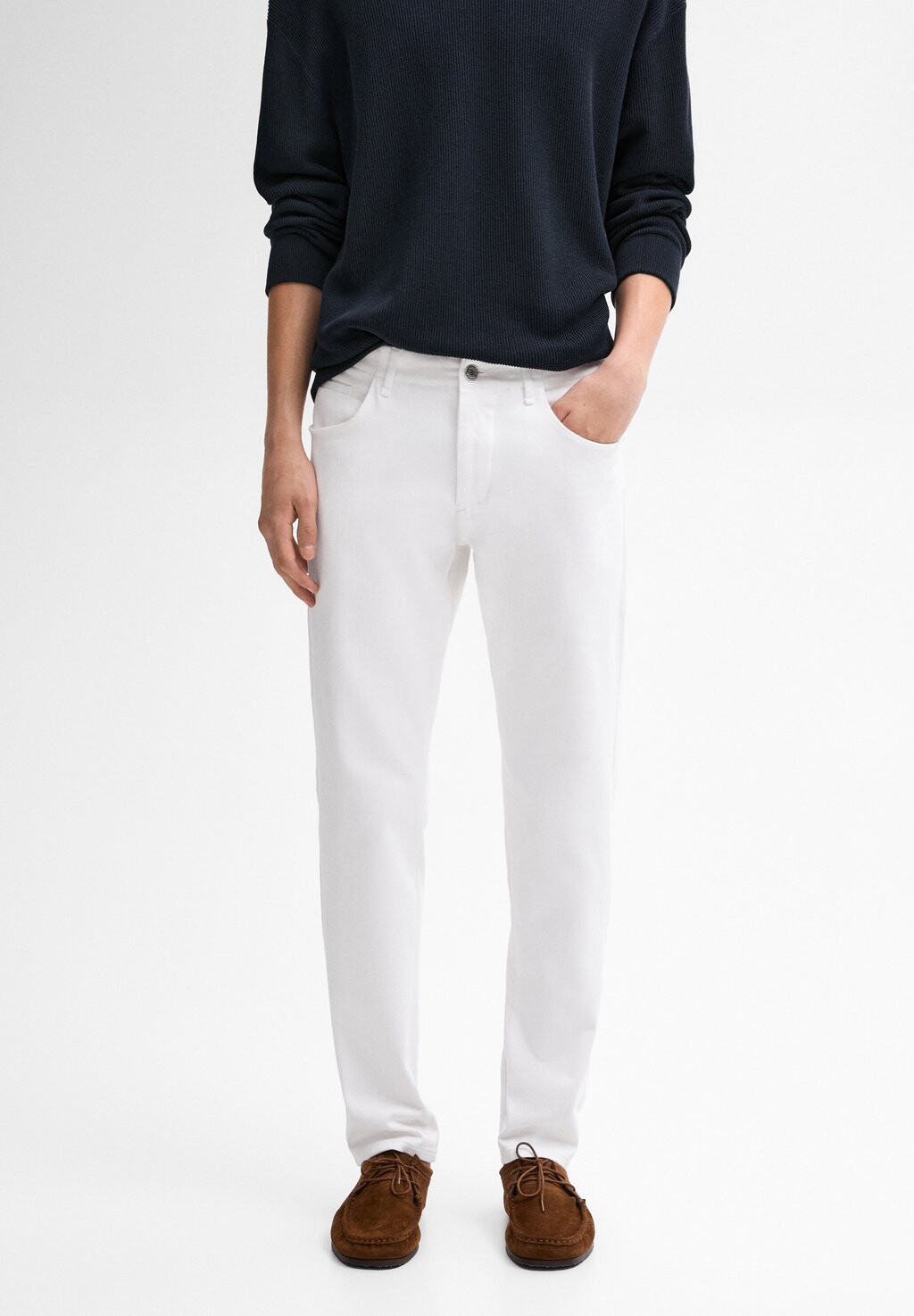 

Прямые джинсы Massimo Dutti, белый
