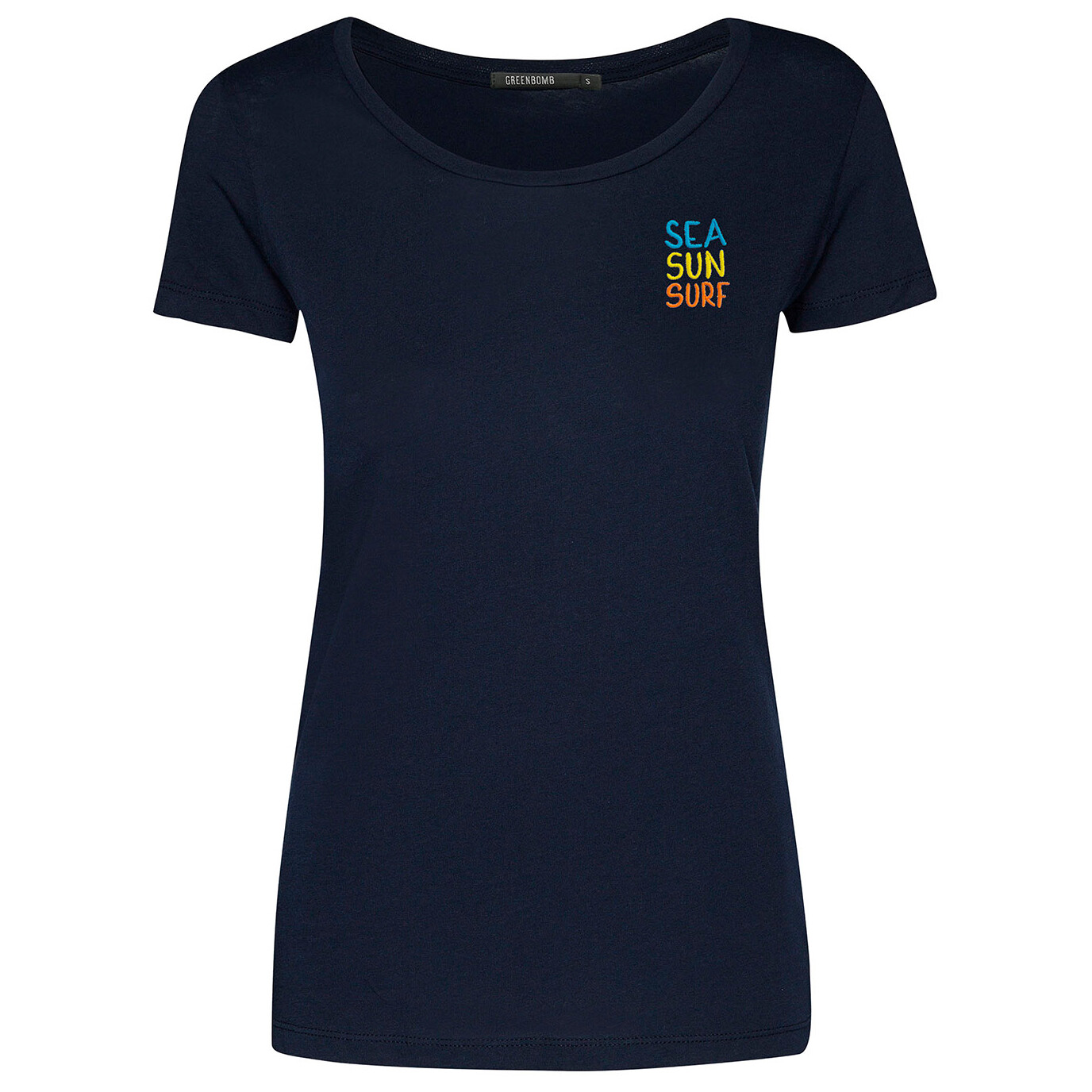 

Футболка Greenbomb Women's Lifestyle Sea Sun Surf Loves s, темно синий