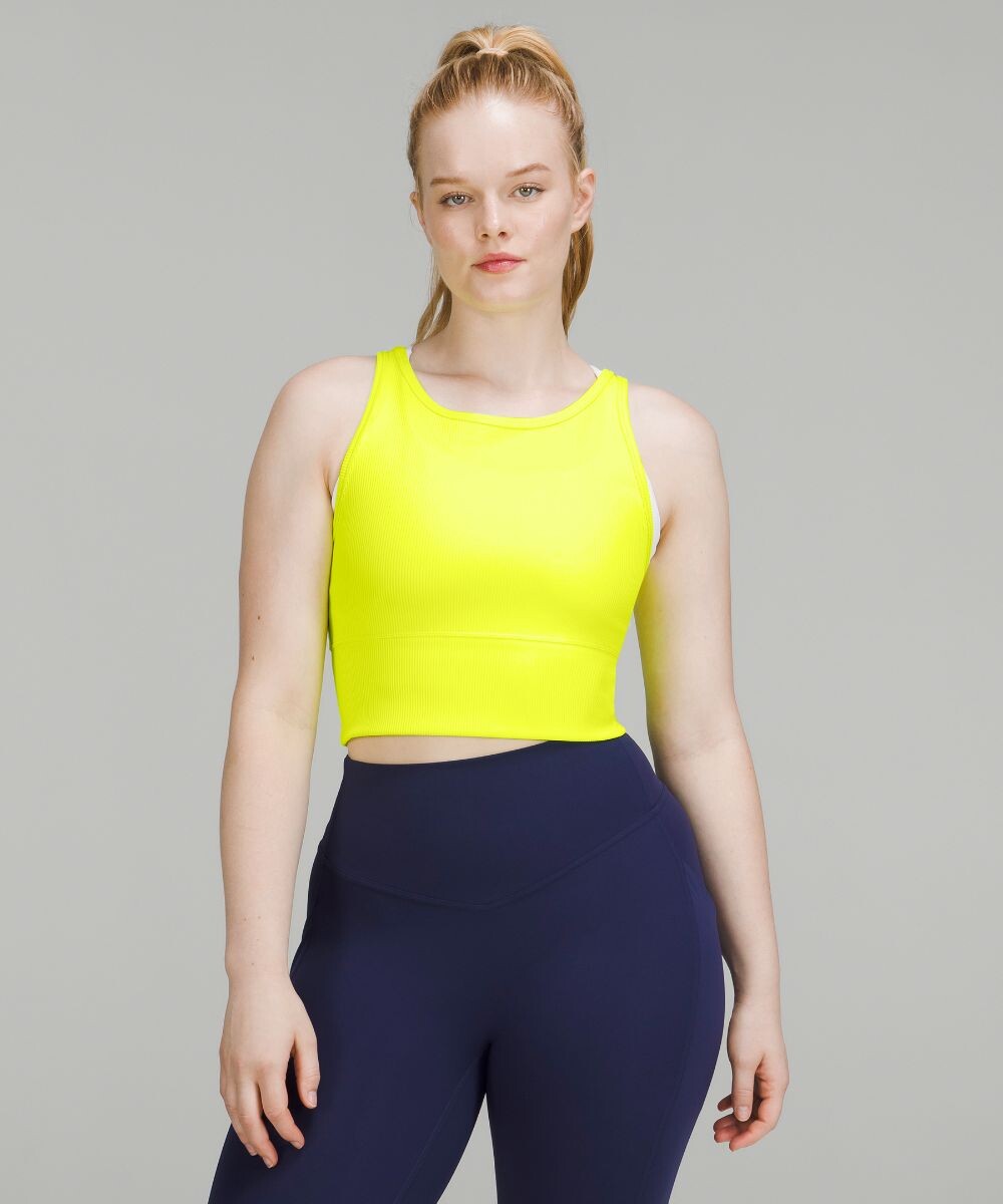 

Майка Power Pivot в рубчик Lululemon, желтый