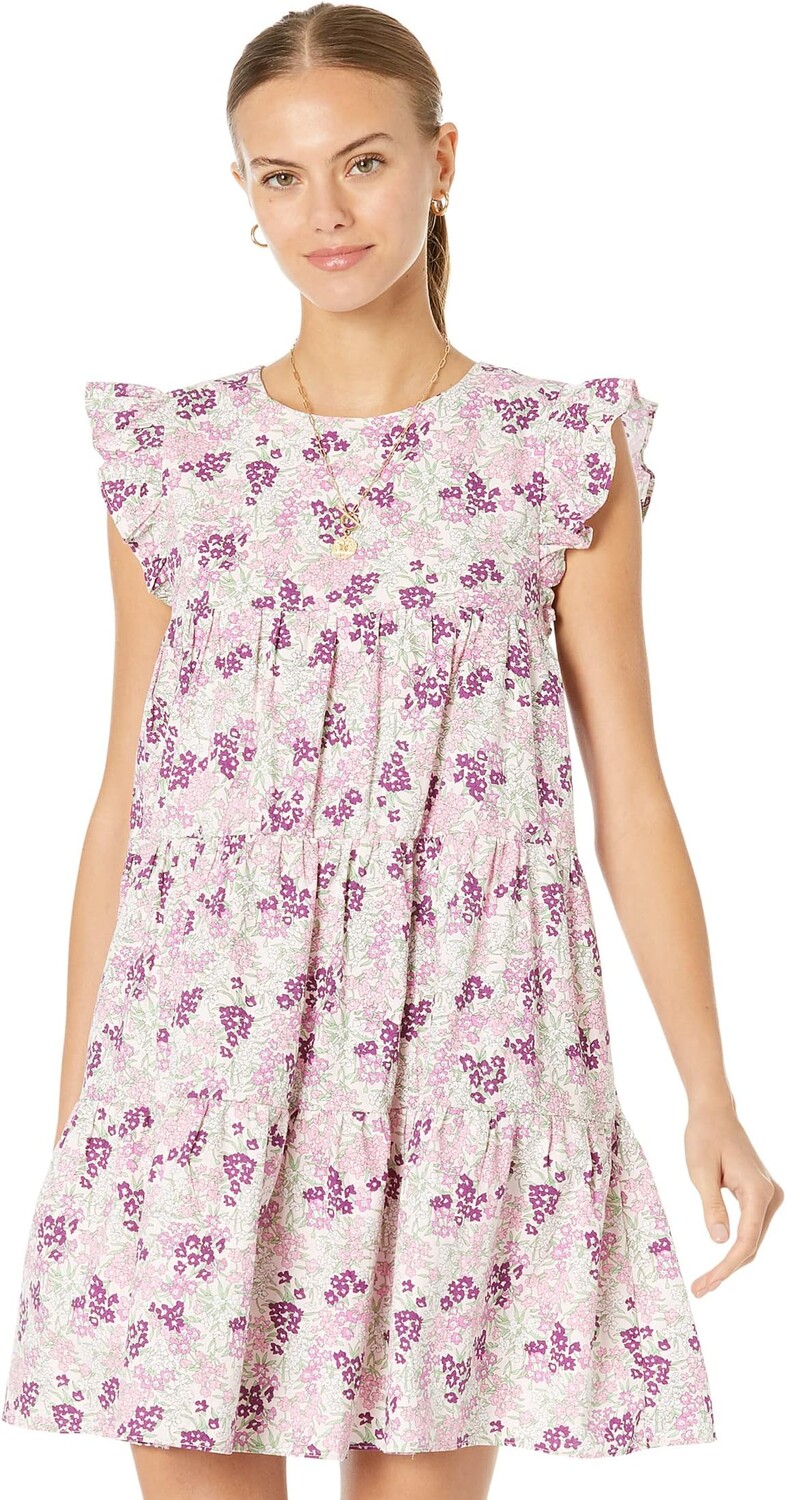 

Платье Floral Printed Babydoll Mini English Factory, цвет Peony Pink