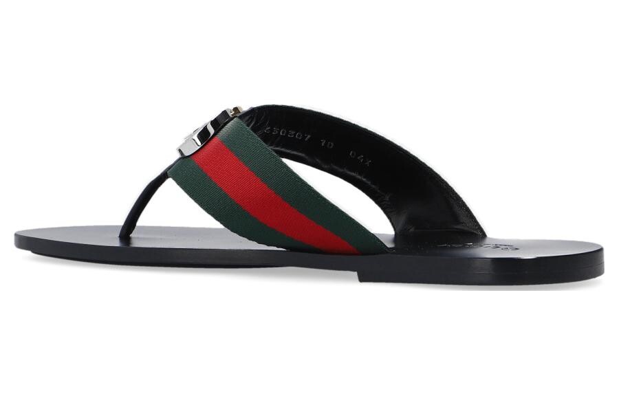 

Сандалии Gucci в полоску с ремешками