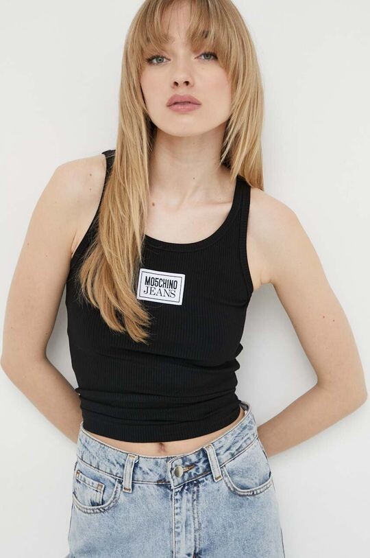 

Топ Moschino Jeans, черный