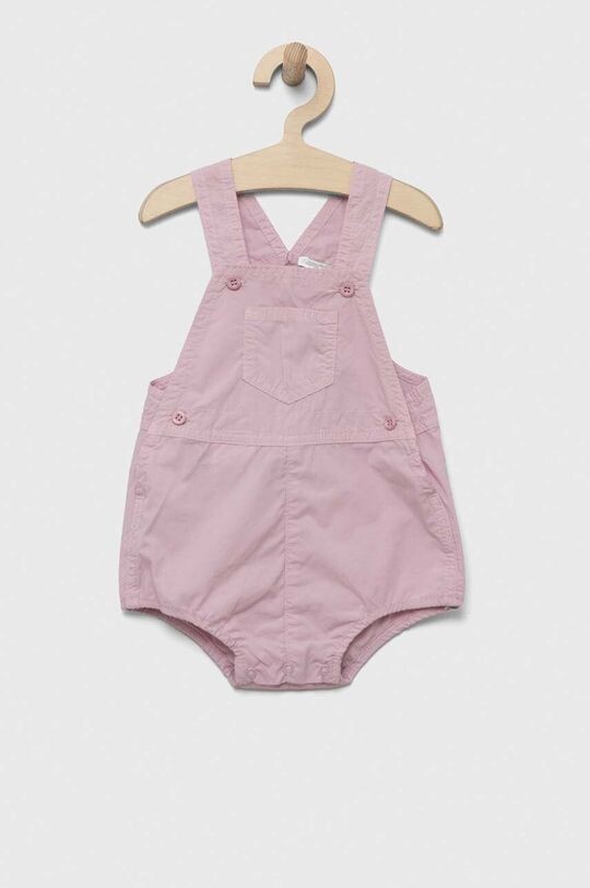 

Хлопковые рамперы для новорожденных United Colors of Benetton, розовый
