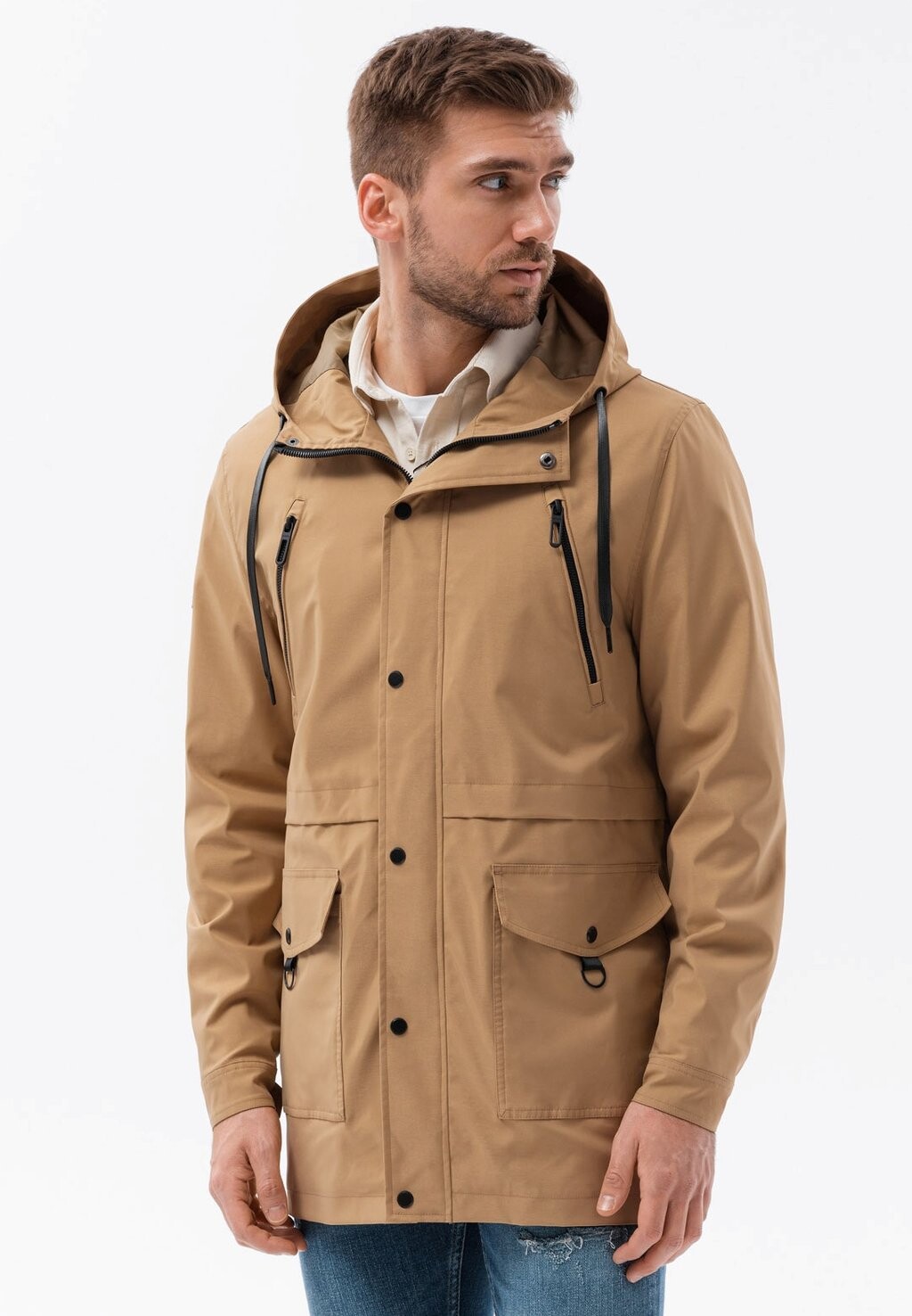 

Парка WITH POCKETS Ombre, светло-коричневый