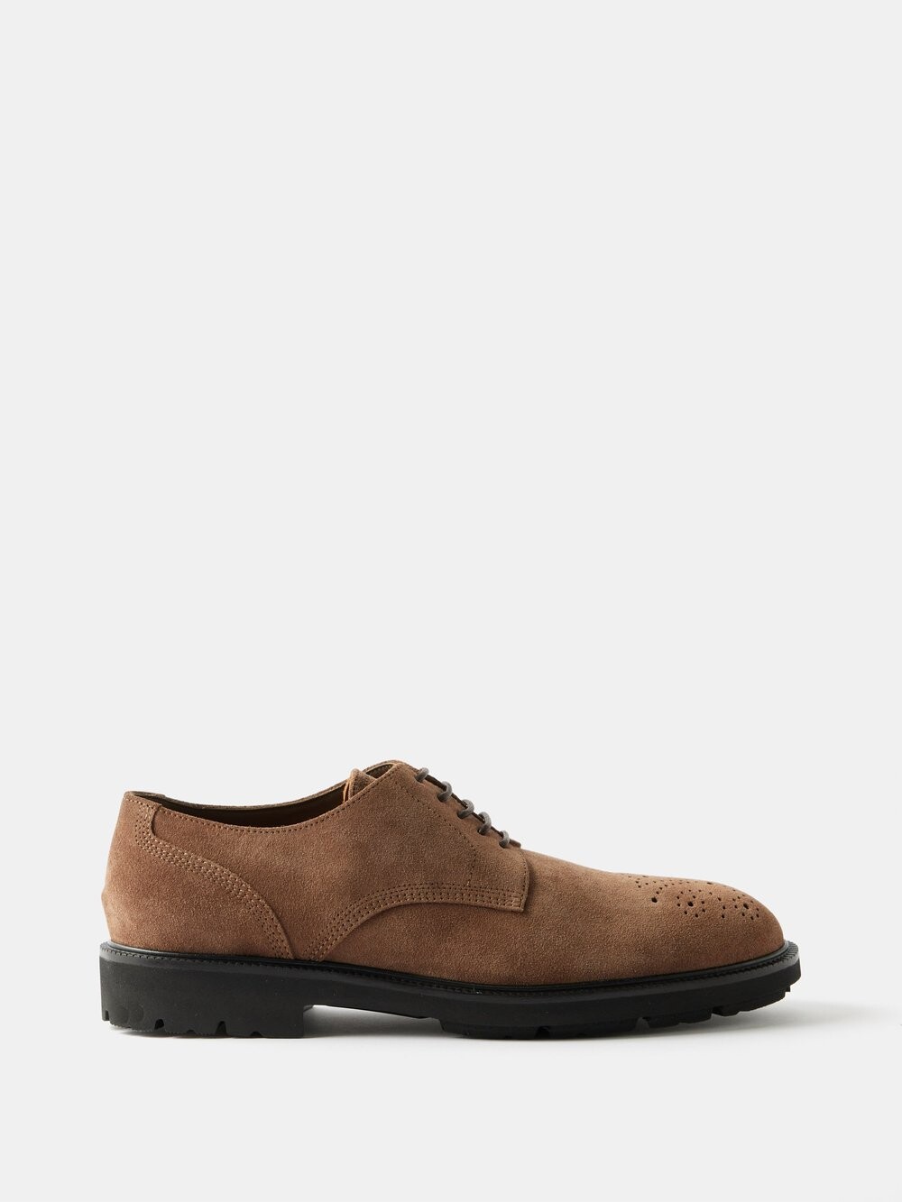 

Aostra замшевые туфли дерби ZEGNA, коричневый