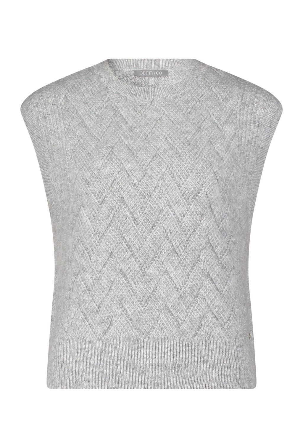 

Вязаный свитер OHNE ARM Betty & Co, цвет light silver melange