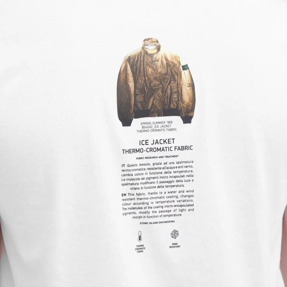 

Stone Island Футболка с принтом Archivo, белый
