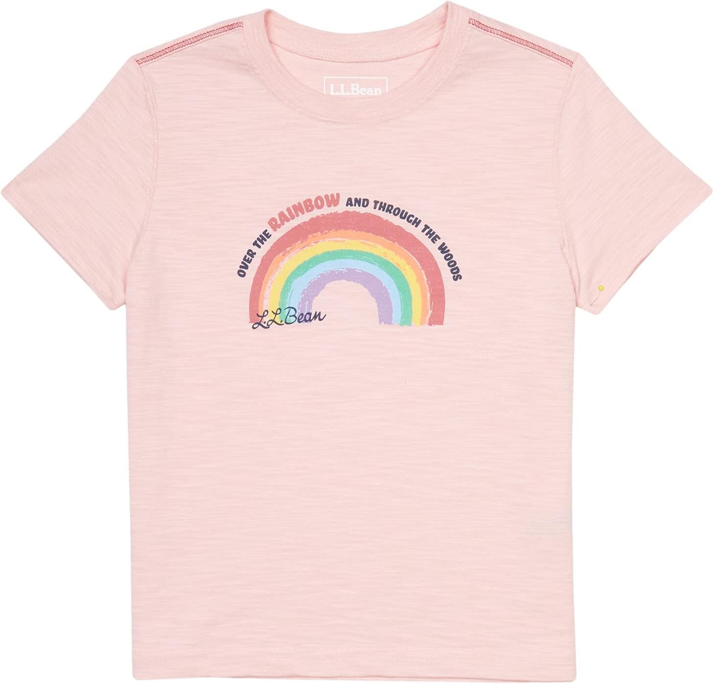 

Футболка L.L.Bean Graphic Tee Glow in the Dark, цвет Blush Rainbow