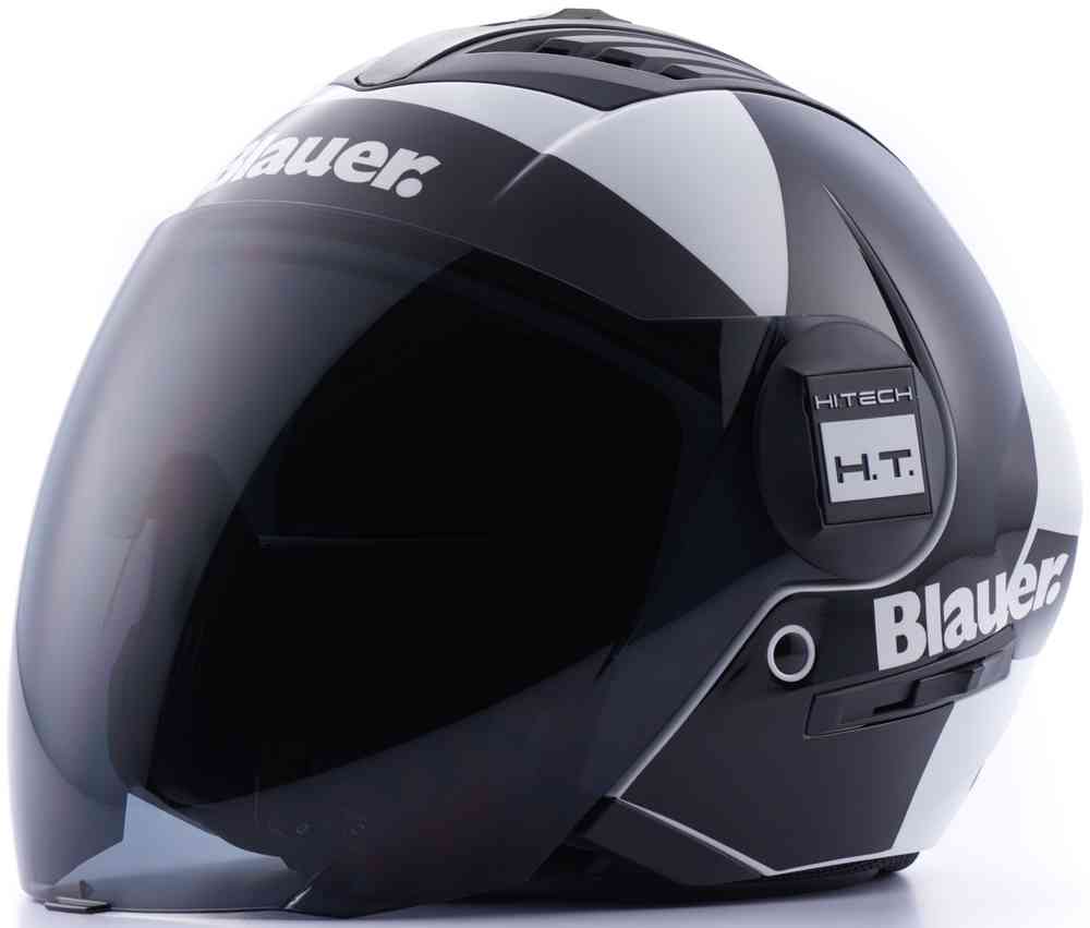 Real HT Graphic Реактивный шлем Blauer, белый черный